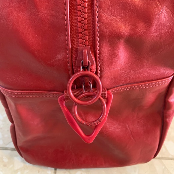 Red Lacoste Sport Bag Retro - Picture 6 of 13